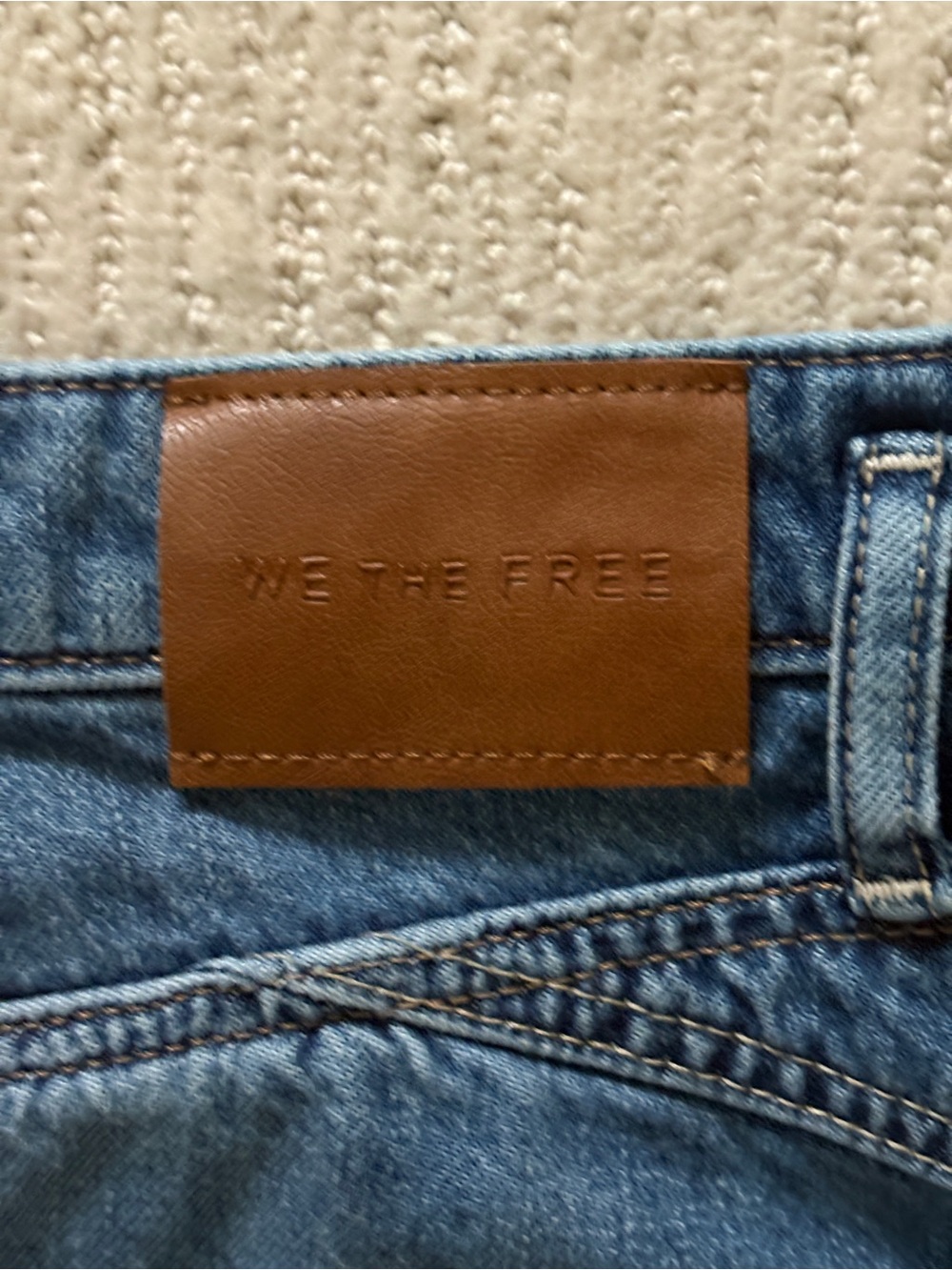 We the Free Size 29 Midi Blue Denim Skirt - Picture 4 of 4